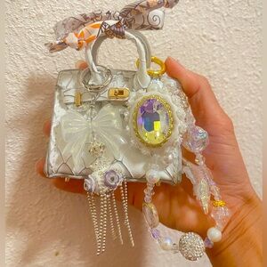 Mini Bag Real Leather white Mermaid..